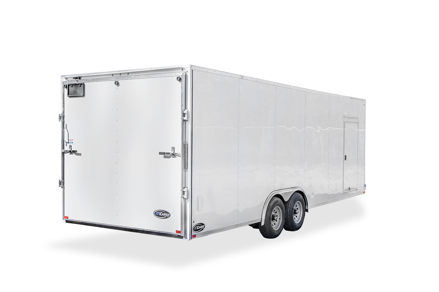 ITI Cargo Trailers | Enclosed Cargo Trailers | V-Nose Car Hauler | HL Flat Top V-Nose Car Hauler Rear