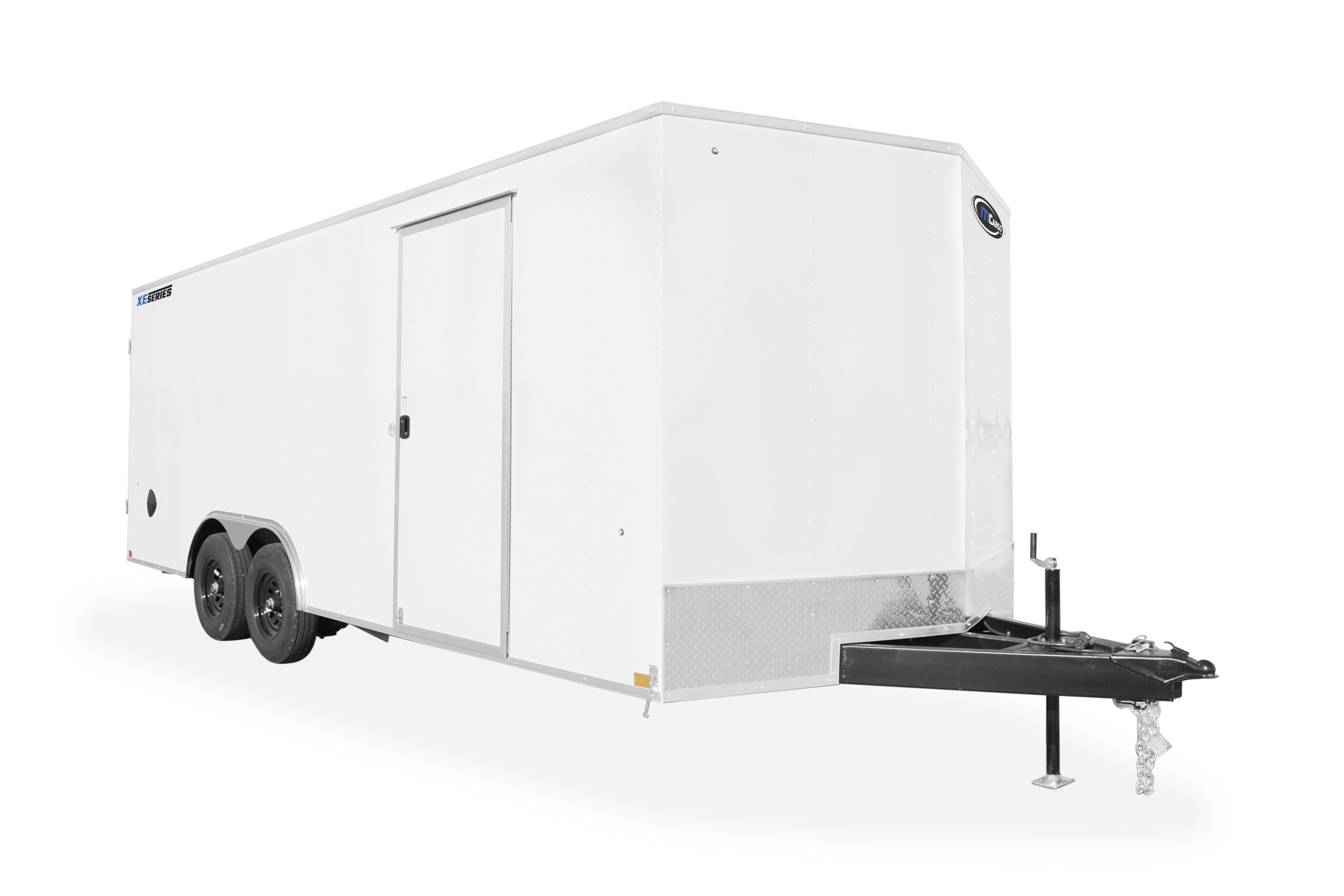 ITI Cargo Trailers | Products | Trailer Models | XE Car Hauler Trailer | Good Model Option right Front Angle and a clear background | Image 1