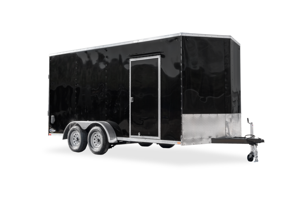 ITI Cargo SE V Nose Cargo Trailer Black Front