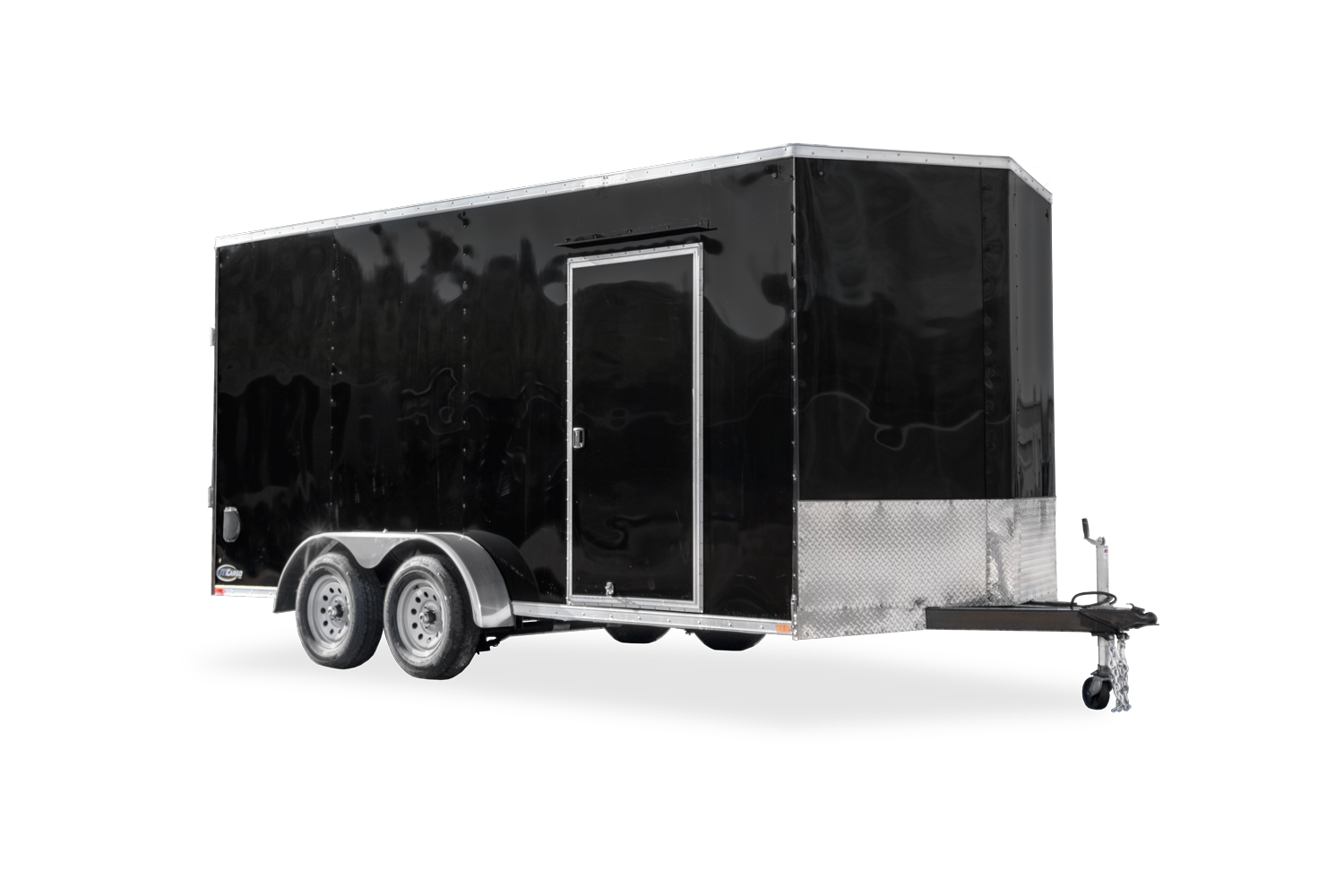 ITI Cargo SE V Nose Cargo Trailer Black Front